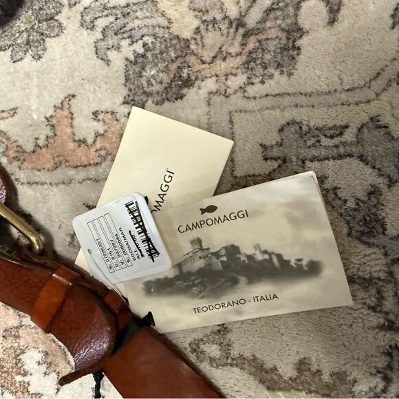 Campomaggi x Free People Brato Leather Belt/Sling Bag in True Cognac - Picture 11 of 12